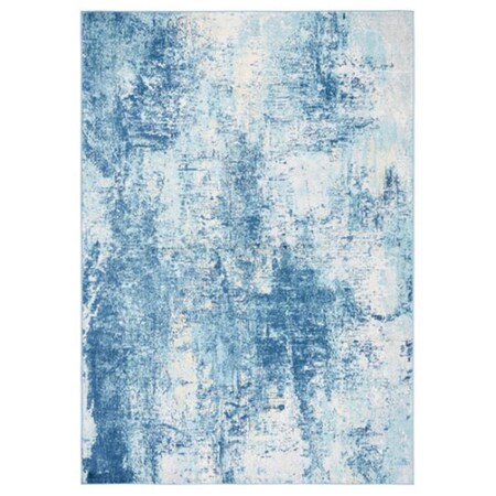Safavieh 9 x 12 ft. Jasper Power Loomed Rectangle Rug Aqua & Ivory JSP118J-9